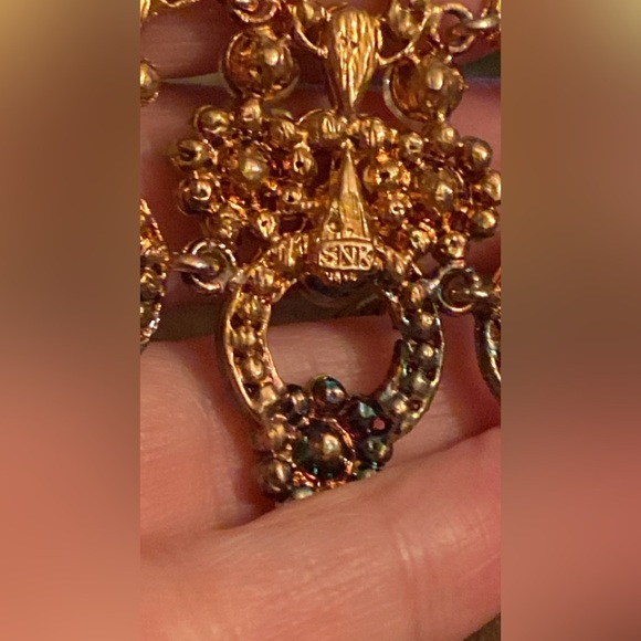 SNK Aurora Borealis Swarovski Crystal & Rhinestone Necklace - Picture 10 of 10